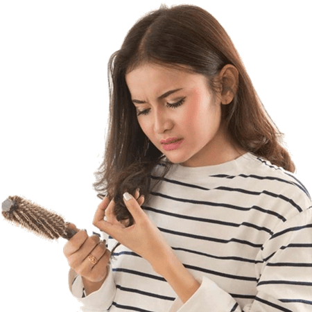 hair fall girl image
